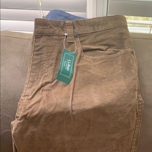 LL Bean Brown Corduroy Pants